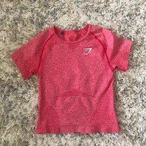 Gymshark Cropped Tee in Pink Sherbet